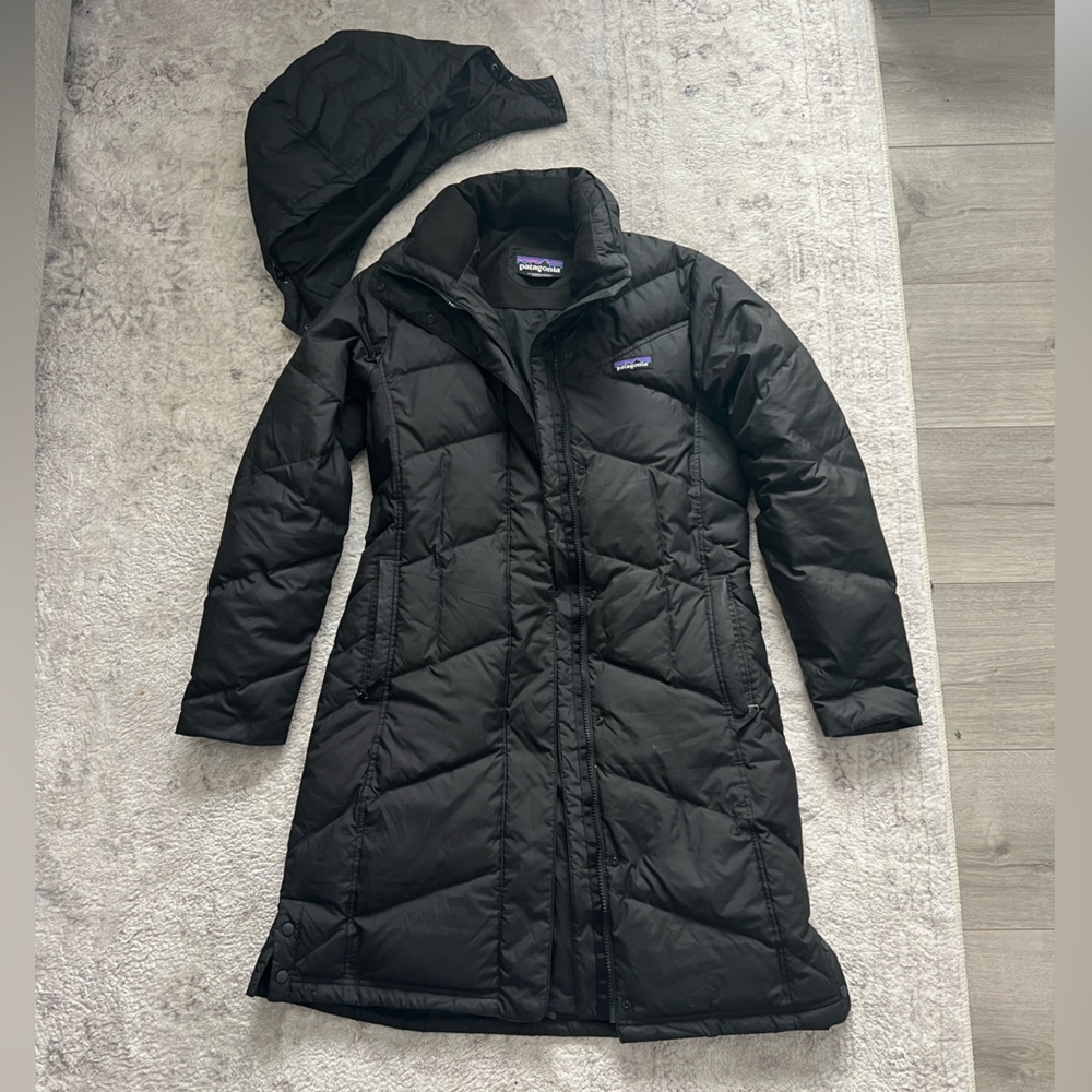 Black Small Women's Down With It Parka Patagonia Puffer Jacket